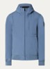 Javi softshell jack met capuchon en ritszakken - Staalblauw
