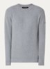 Kai grofgebreide pullover met ronde hals - Grijsmele