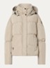 Maya puffer jack met steekzakken - Creme