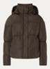 Maya puffer jack met steekzakken - Donkerbruin