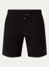 Regular fit korte joggingsbroek van  katoen - Zwart