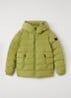 Robin puffer jack met capuchon - Mosgroen