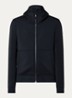 Scuba jack met capuchon en steekzakken - Donkerblauw