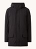 Snow gewatteerde parka met capuchon - Zwart