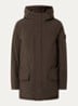 Snow gewatteerde parka met capuchon - Donkerbruin
