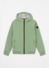 Softshell jack met ritszakken en capuchon - Groen