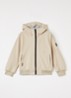 Softshell jack met ritszakken en capuchon - Beige
