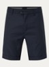 Straight fit korte chino met steekzakken  - Donkerblauw