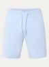 Straight fit korte joggingbroek met logo - Lichtblauw