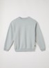 Sweater met logo- en backprint - Lichtgrijs