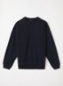 Sweater met logo- en backprint - Donkerblauw