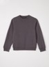 Sweater met logo- en backprint - Donkergrijs