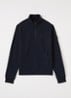 Sweater met opstaande kraag - Donkerblauw