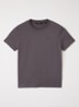 T-shirt met logo- en backprint - Donkergrijs