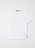 T-shirt met logo- en backprint - Wit