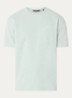 T-shirt met logo en ronde hals - Mint
