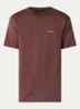 T-shirt met logo - Kastanjebruin
