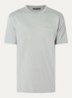 T-shirt met logoborduring - Grijs