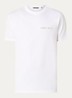 T-shirt van  katoen met logo- en backprint - Wit