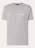 T-shirt van  katoen met logo- en backprint - Grijs