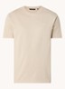 T-shirt van  katoen met logo - Beige