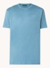 T-shirt van  katoen met logo - Staalblauw
