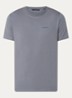 T-shirt van  katoen met logo - Donkergrijs