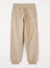 Tapered fit joggingbroek met logo - Beige