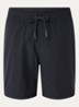 Zwemshorts met logo en steekzakken - Donkerblauw