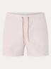 Zwemshorts met structuur en logo - Lichtbruin