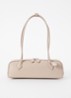 Le Demi-Coeur S schoudertas van geitenleer - Beige
