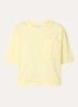 Ashley T-shirt met borstzak - Geel