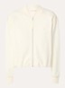 Daria sweatvest met steekzakken en logoborduring - Beige