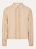 Eva blouse met opengewerkt dessin - Beige