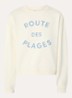 Isla sweater met print - Lichtgeel