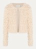 Sen grofgebreid vest met ronde hals - Creme