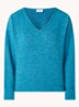East fijngebreide pullover in alpaca wolblend - Zeegroen