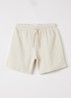Fluxow loose fit korte broek van badstof - Creme