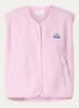 Gilet van teddy met ritszakken - Roze