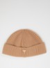 Ami De Coeur ribgebreide muts van merino wol - Camel
