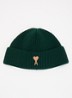 Ami De Coeur ribgebreide muts van merino wol - Groen