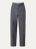 High waist wide fit pantalon met steekzakken - Grijs