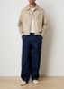 Jack met logo en steekzakken - Beige