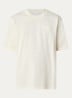 T-shirt met logoborduring - Naturel