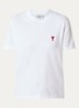 T-shirt van  katoen met logoborduring - Wit