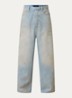 Loose fit jeans met logo en steekzakken - Indigo
