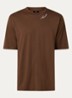 Script T-shirt met logo - Cognac