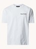 T-shirt met logo- en backprint - Lichtgrijs