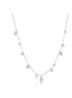 Geometry Mixed Discs ketting van zilver - Zilver