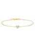 Sweetheart Pave armband van zilver - Goud